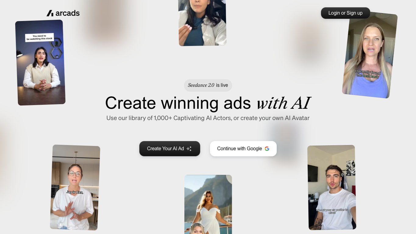 Arcads screenshot
