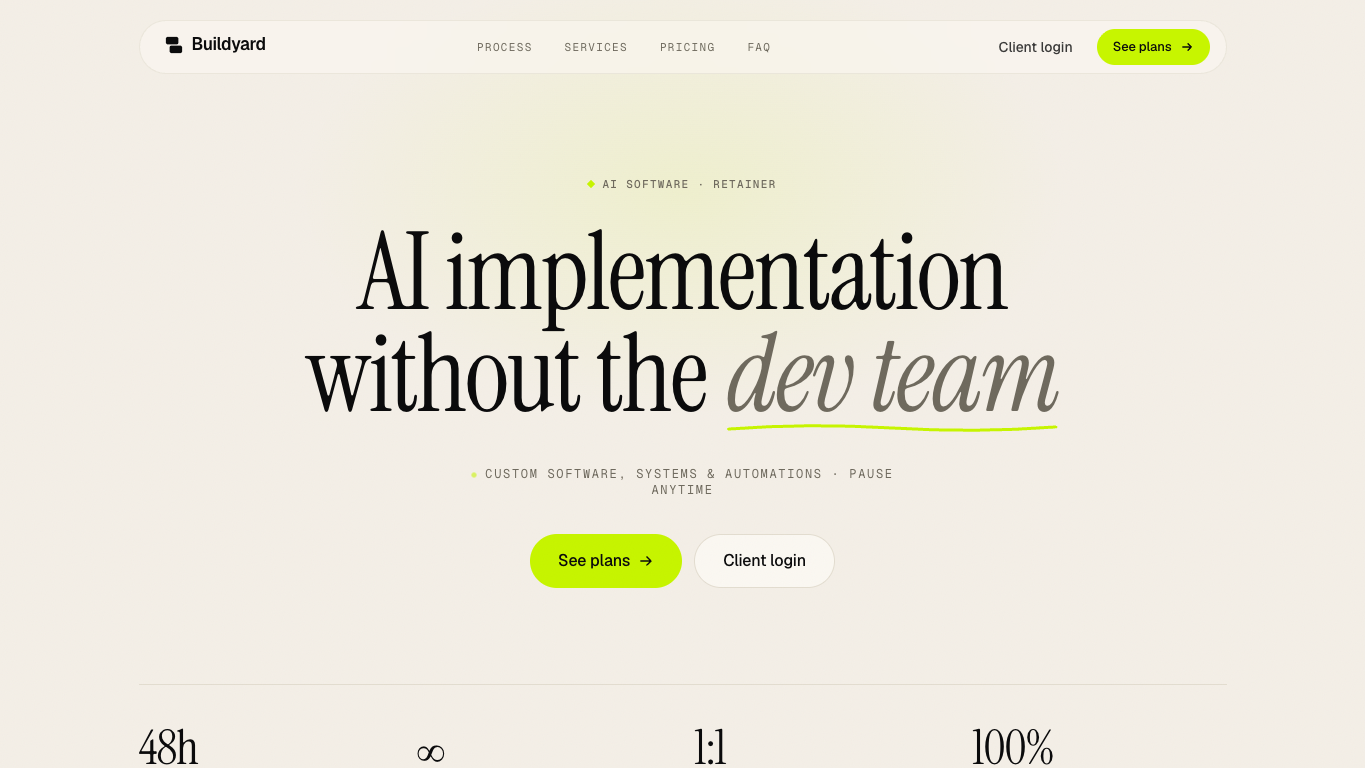 Buildyard screenshot