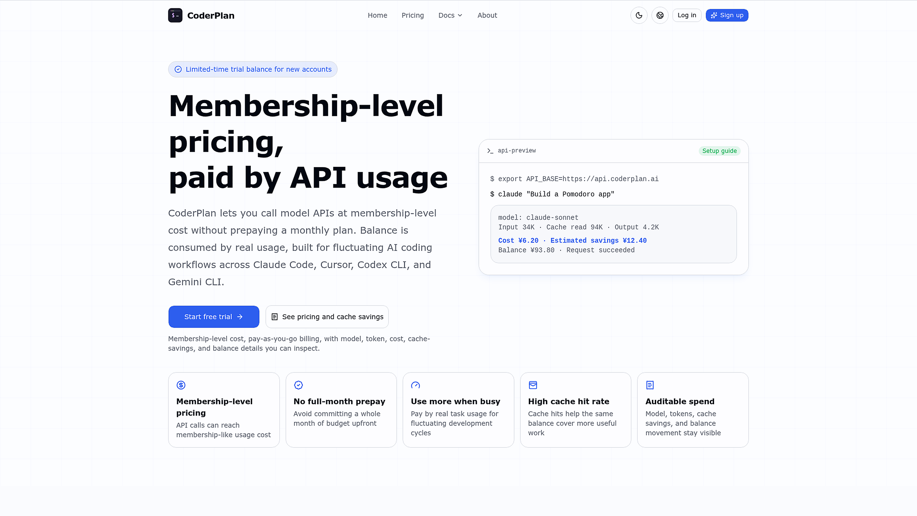 CoderPlan screenshot