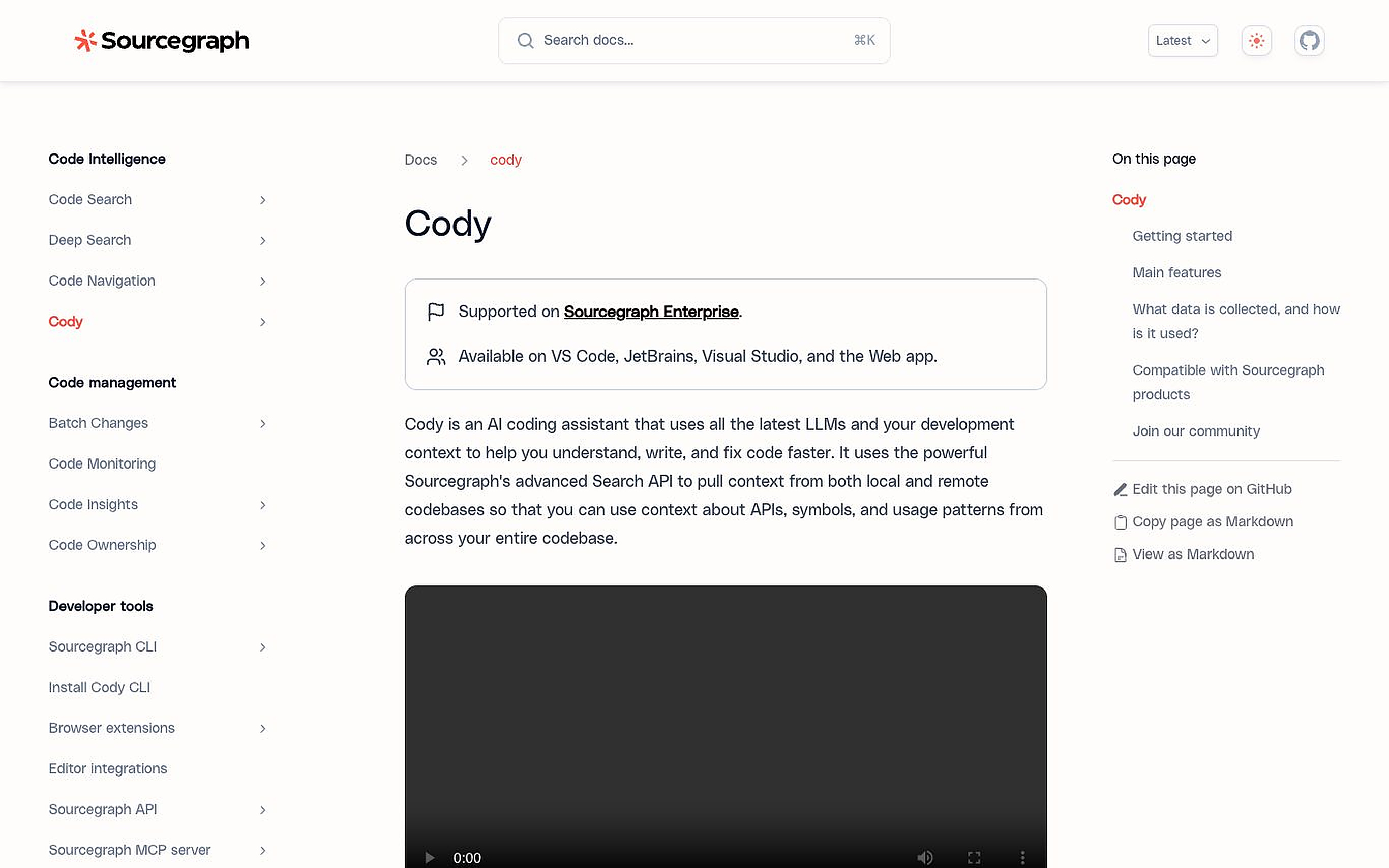 Cody screenshot