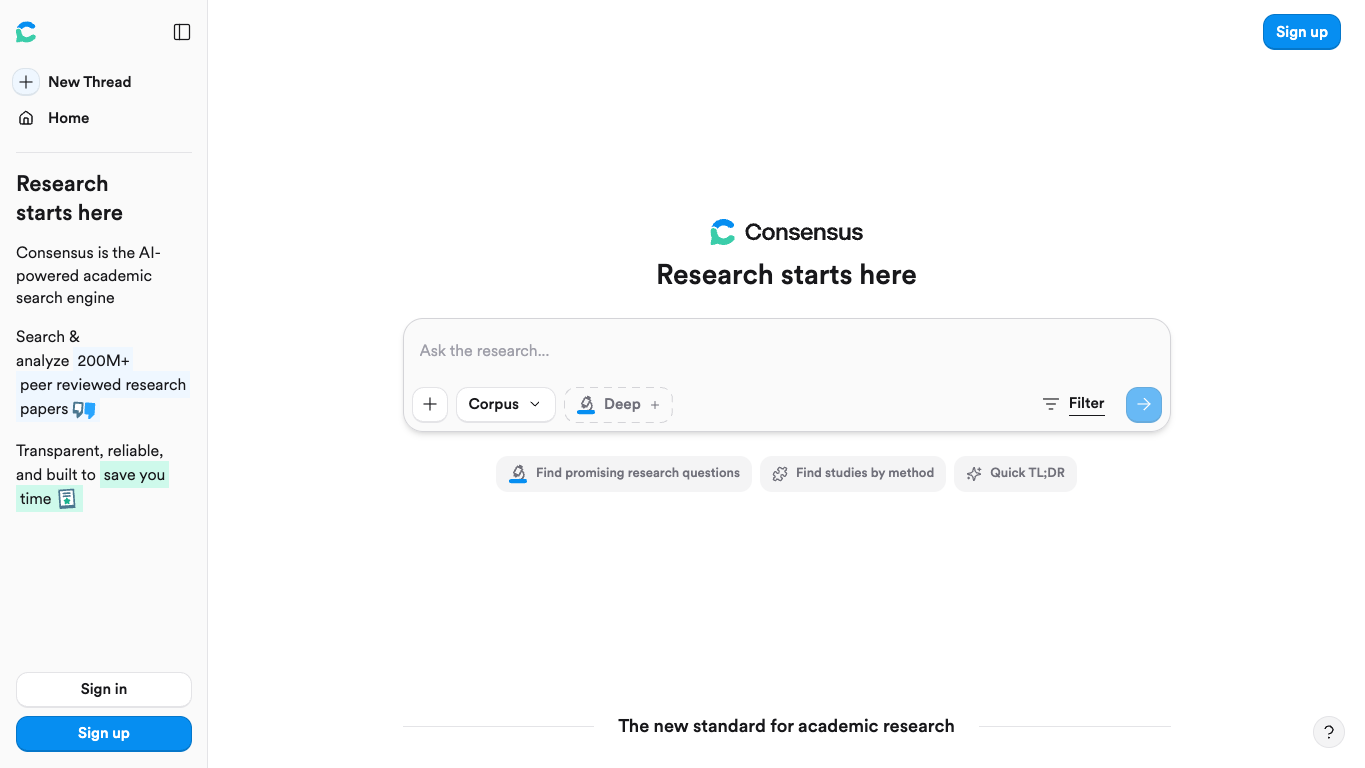 Consensus screenshot