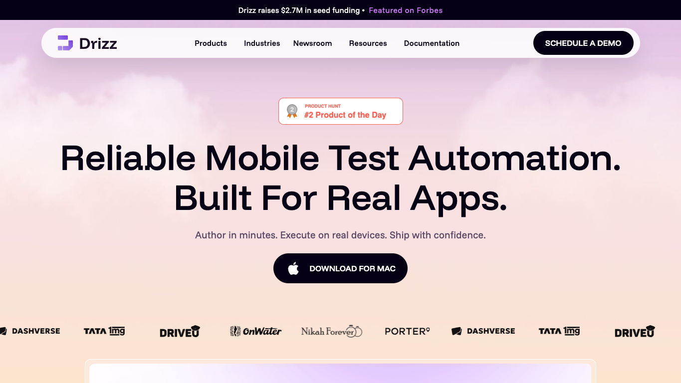 Drizz screenshot