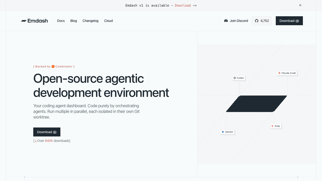 Emdash screenshot