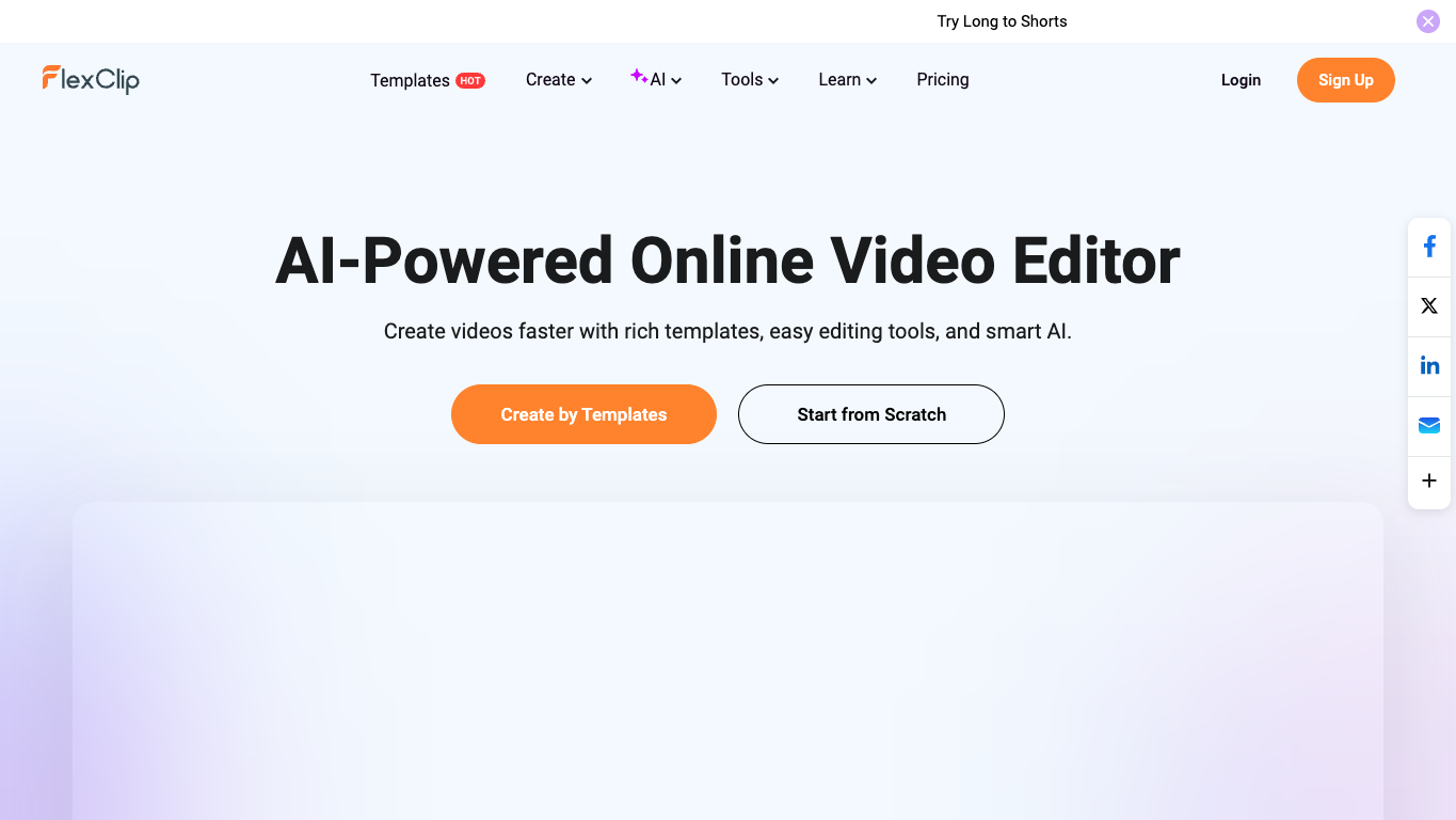 FlexClip screenshot