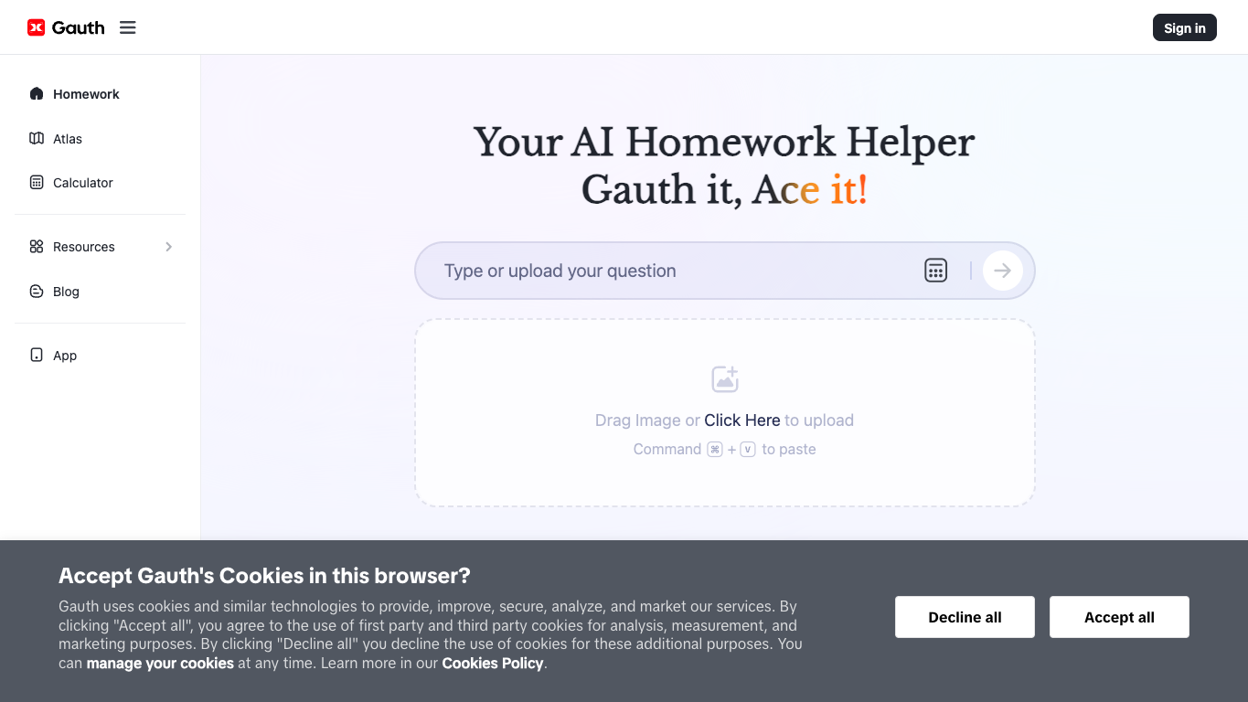 Gauth screenshot