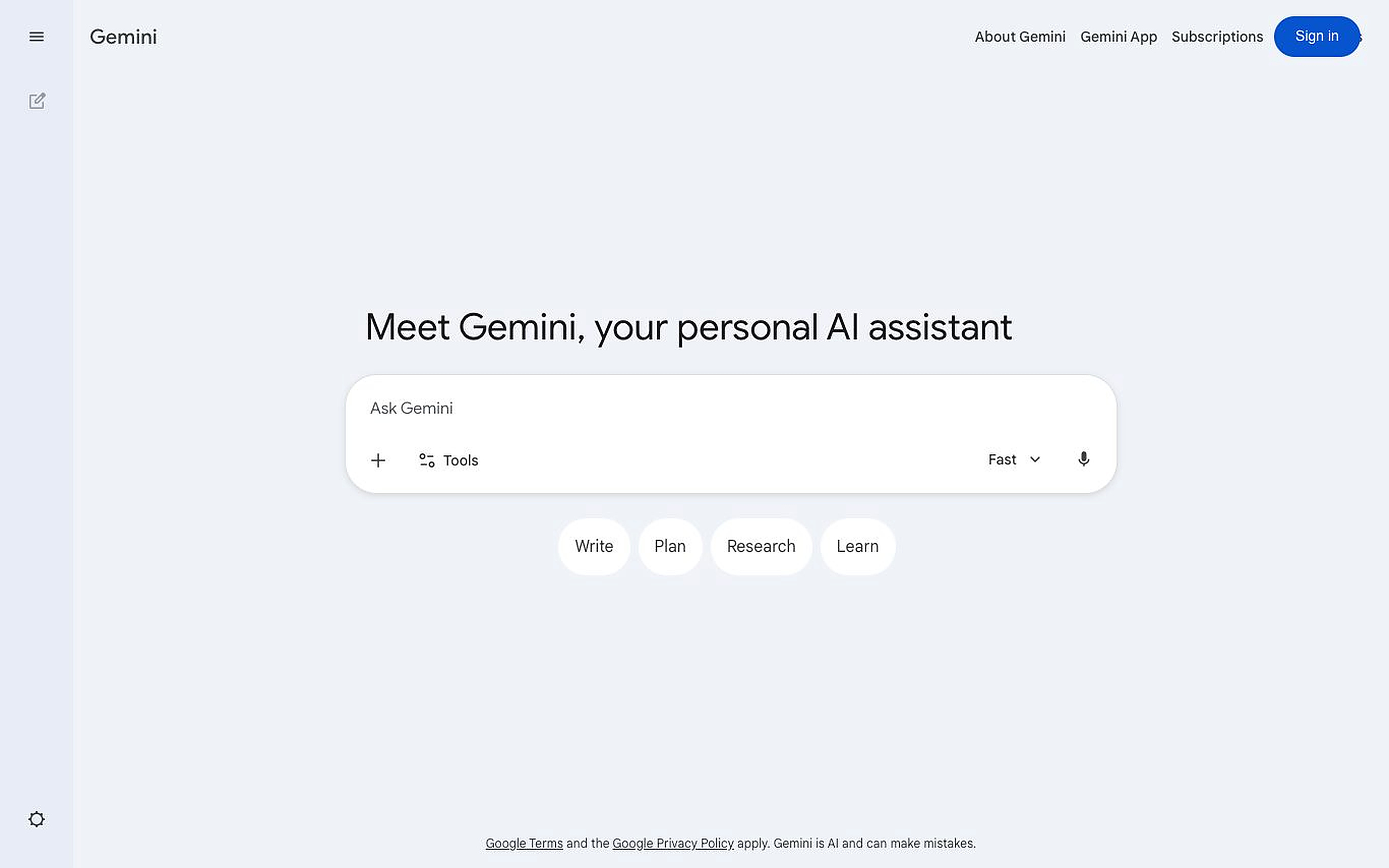 Gemini screenshot