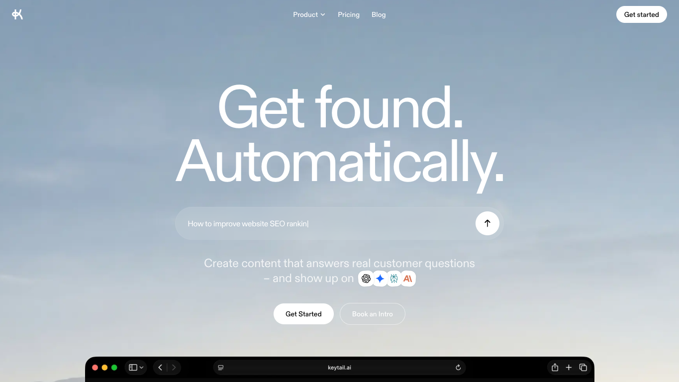 Keytail screenshot