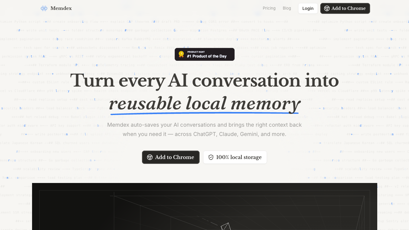 Memdex screenshot