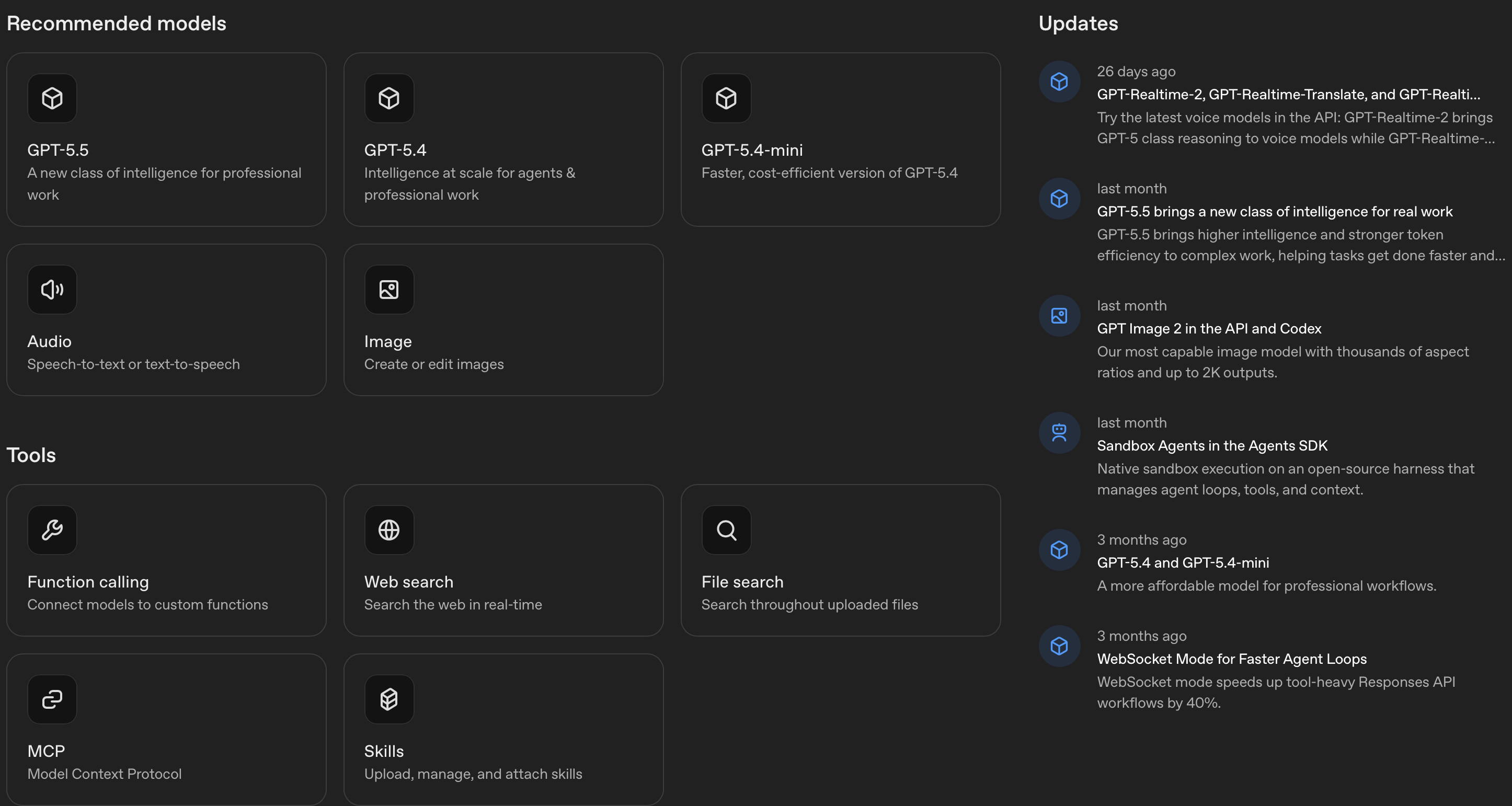 OpenAI Platform screenshot