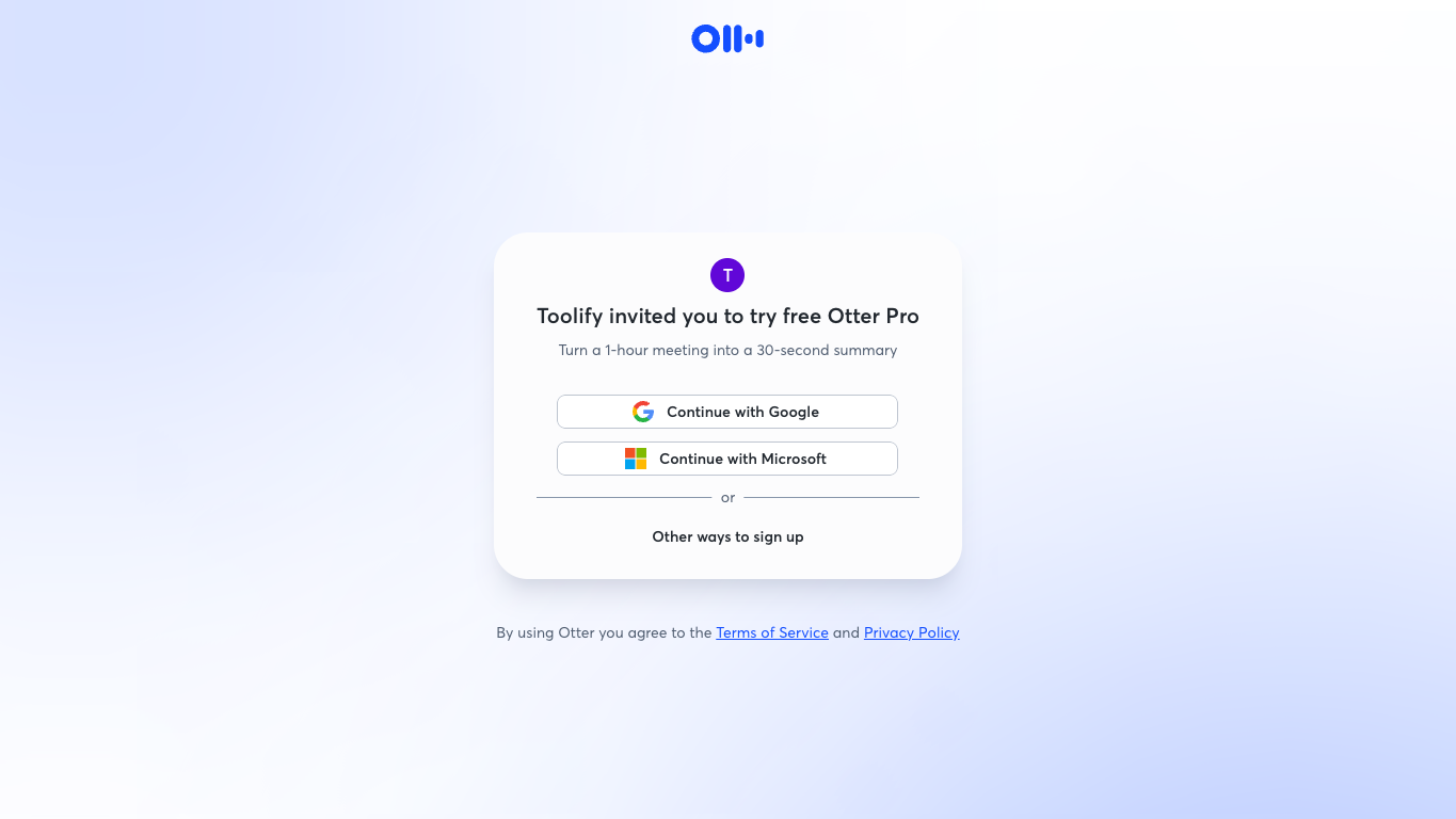 Otter.ai screenshot
