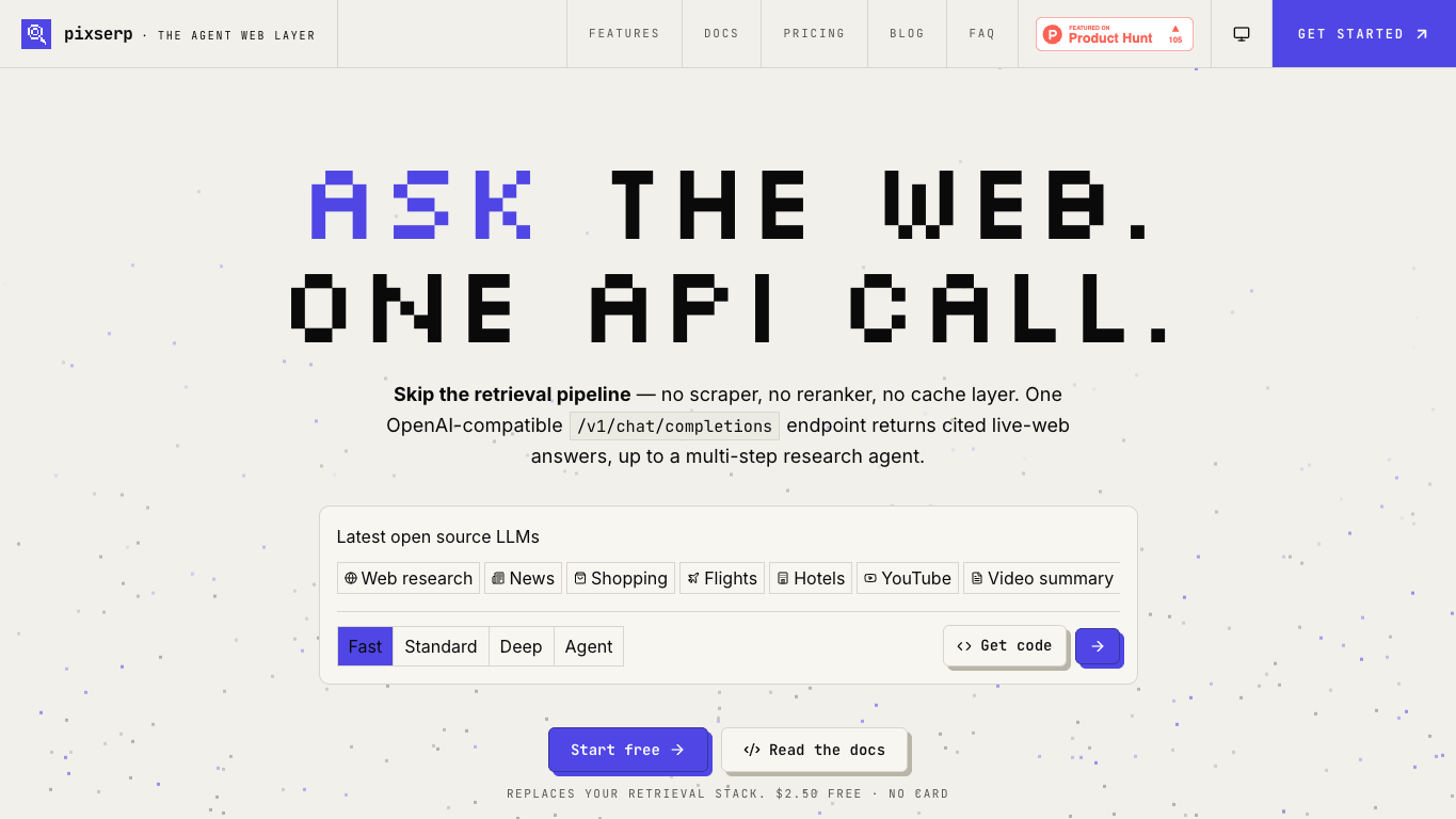Pixserp screenshot
