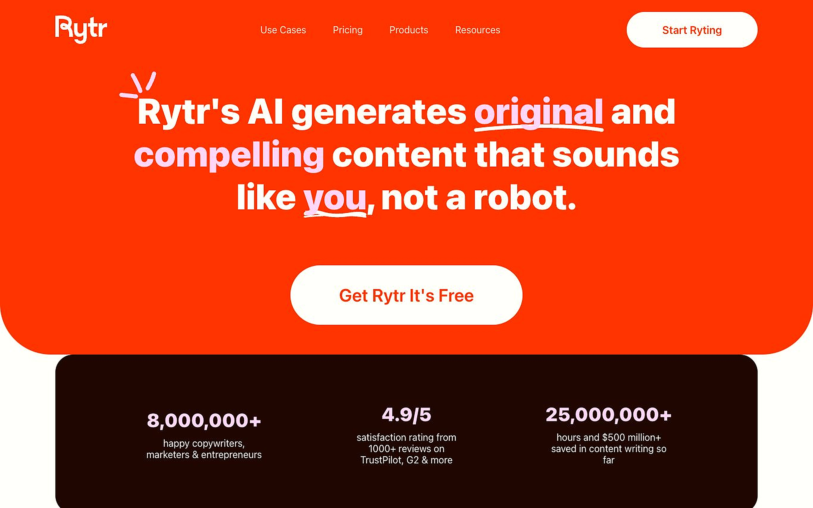 Rytr screenshot