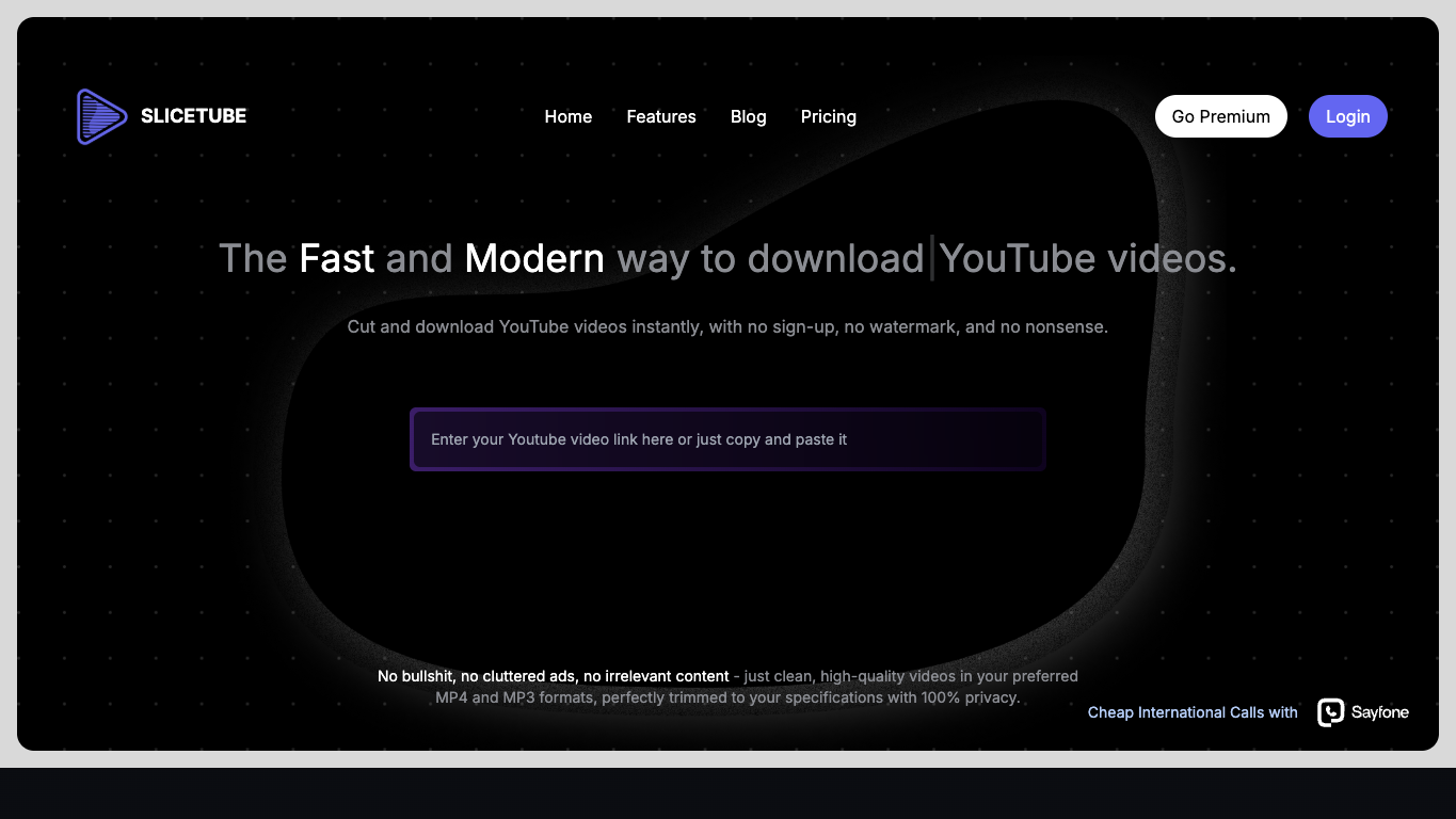 SliceTube screenshot