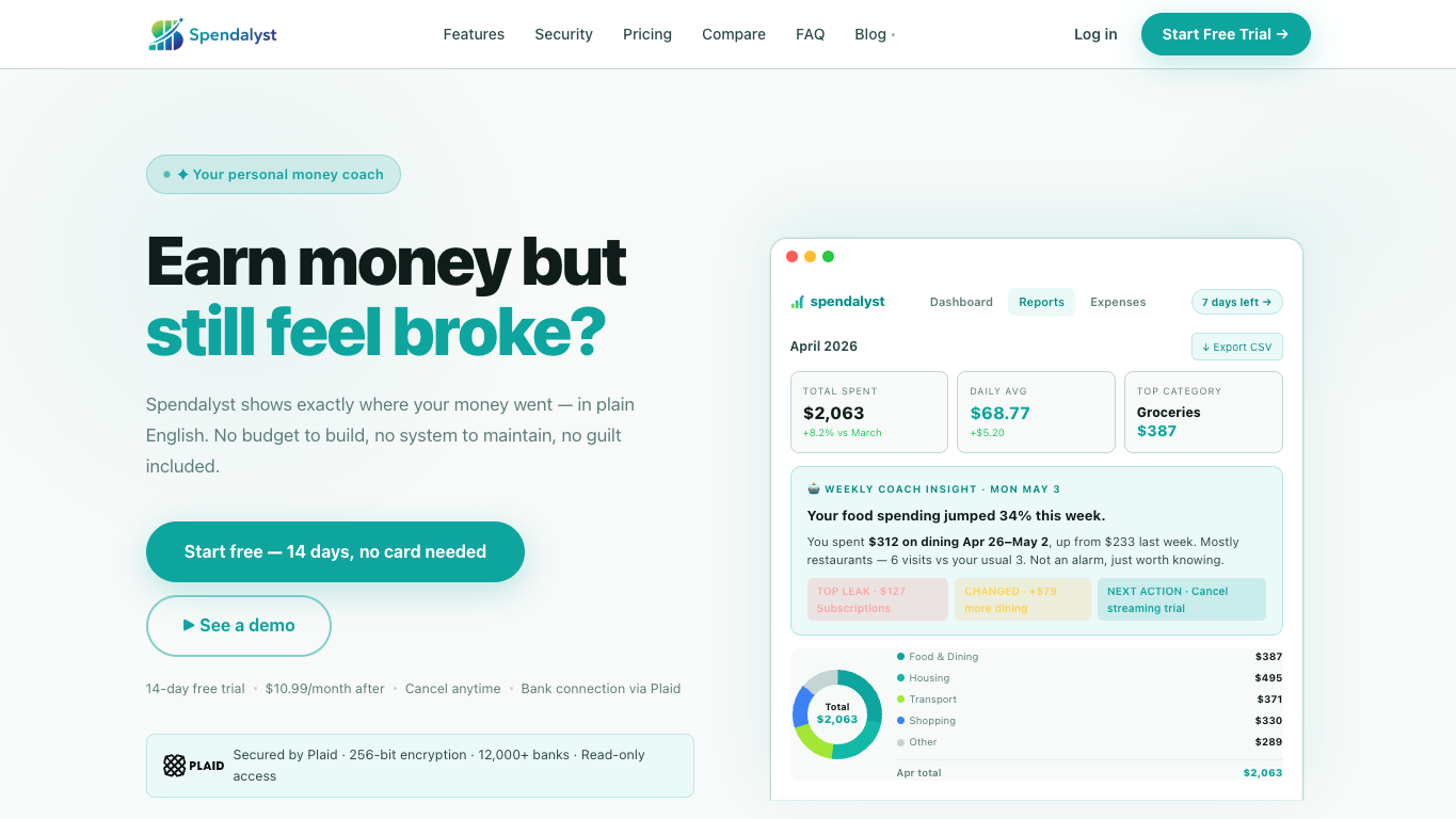 Spendalyst screenshot