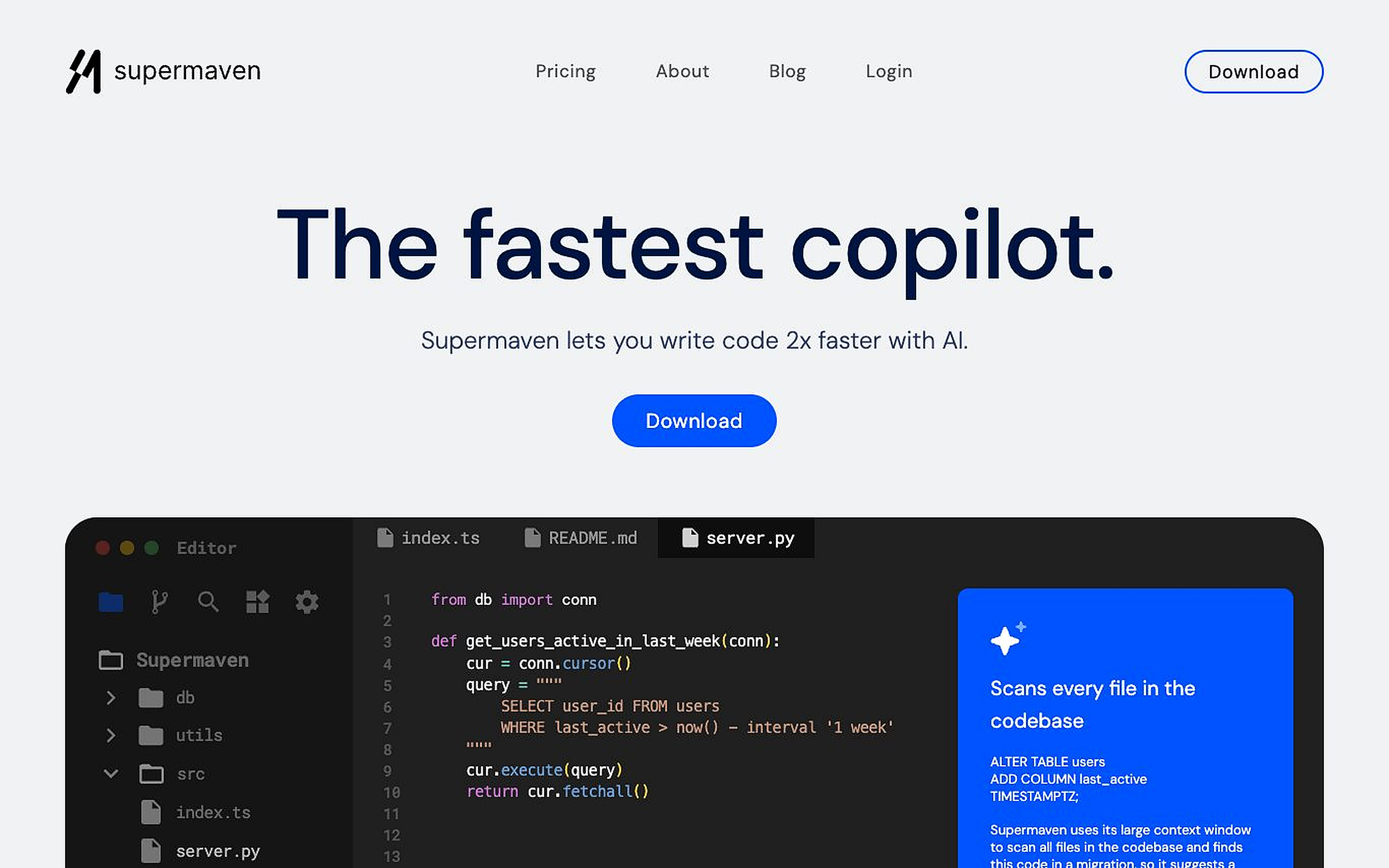 Supermaven screenshot