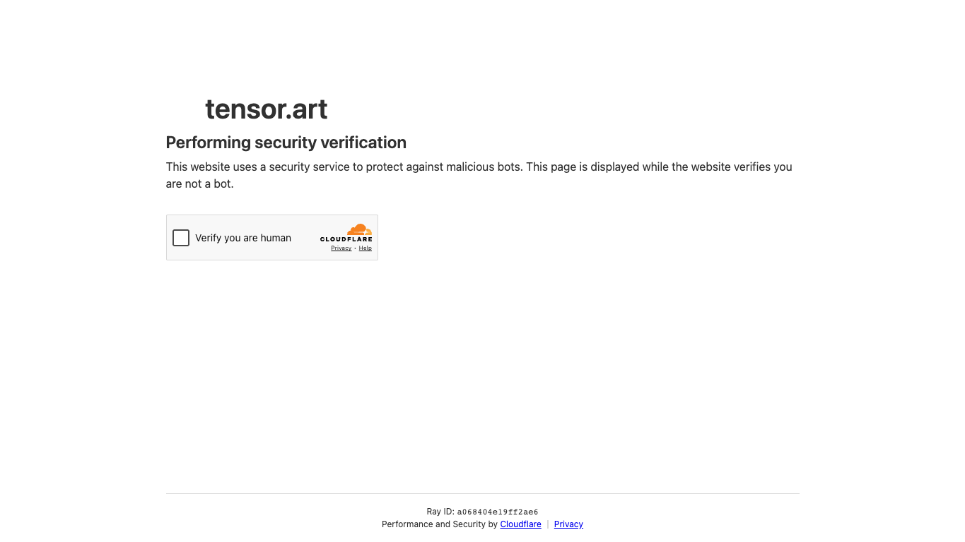 Tensor.Art screenshot