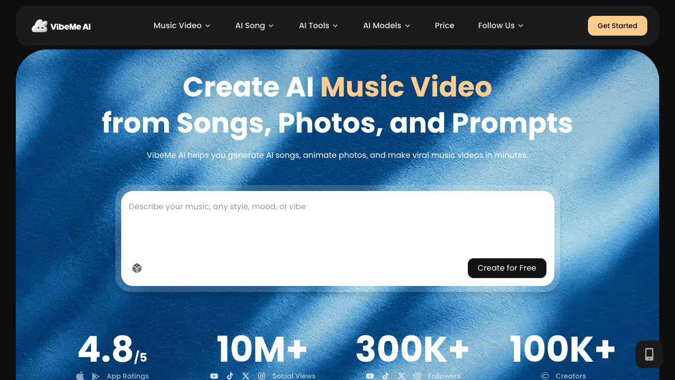 VibeMeAI screenshot