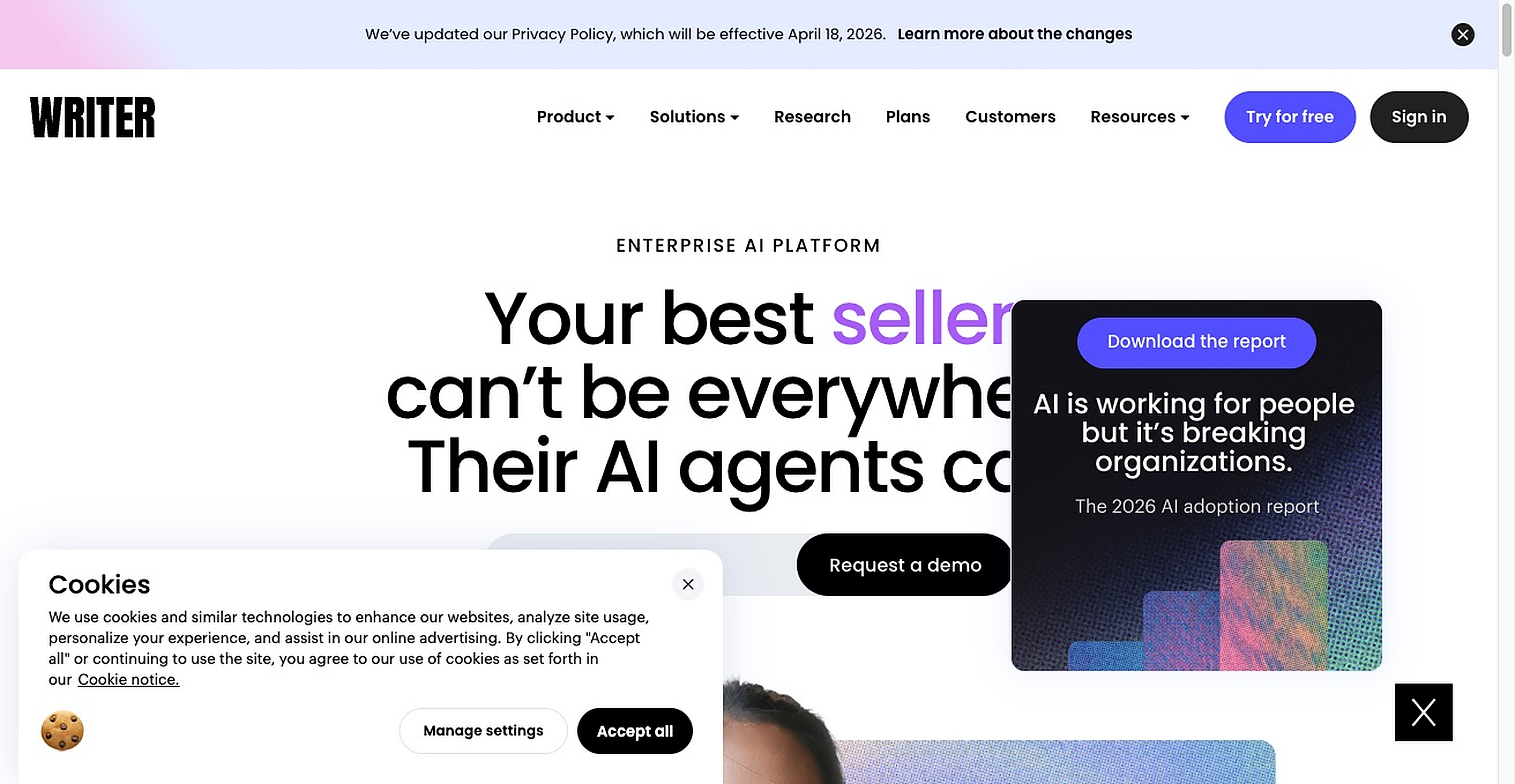 WRITER screenshot