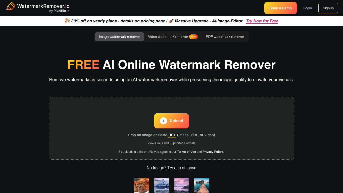 WatermarkRemover.io screenshot