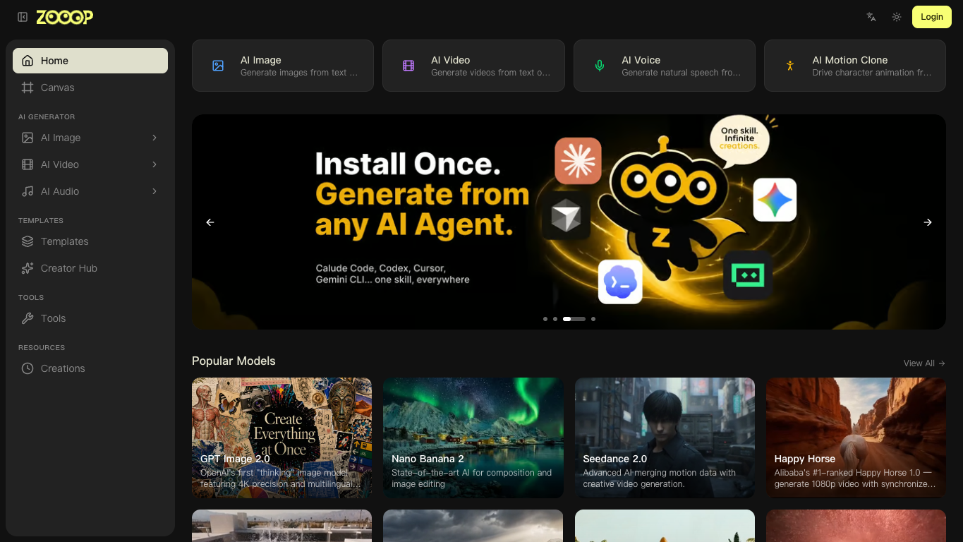ZOOOP screenshot