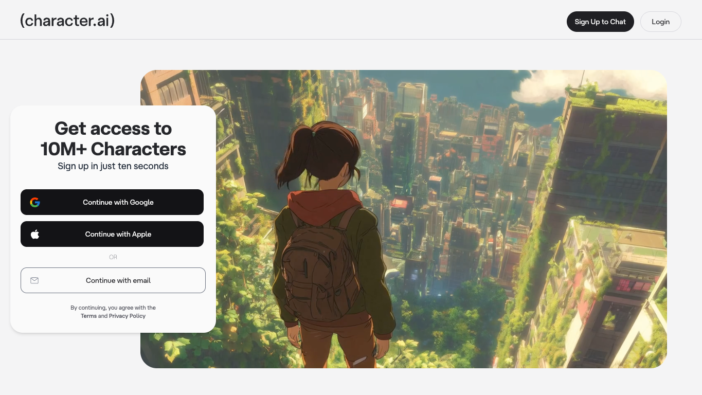 character.ai screenshot