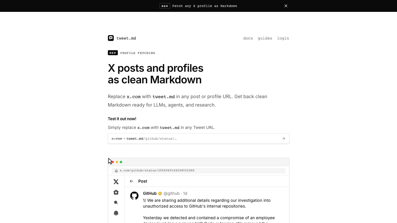 tweet.md screenshot